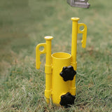 Maxbell Portable Tent Rod Holder Reinforced Bracket for Traveling Fishing Outdoor yellow