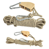Maxbell Guy Lines Accs with Pulley Tensioner Gear for Canopy Backpacking Outdoor 6mm