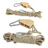 Maxbell Guy Lines Accs with Pulley Tensioner Gear for Canopy Backpacking Outdoor 6mm