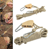 Maxbell Guy Lines Accs with Pulley Tensioner Gear for Canopy Backpacking Outdoor 6mm