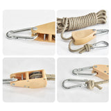 Maxbell Guy Lines Accs with Pulley Tensioner Gear for Canopy Backpacking Outdoor 6mm