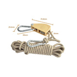 Maxbell Guy Lines Accs with Pulley Tensioner Gear for Canopy Backpacking Outdoor 6mm
