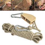 Maxbell Guy Lines Accs with Pulley Tensioner Gear for Canopy Backpacking Outdoor 6mm