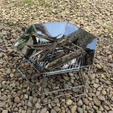 Maxbell Foldable BBQ Grill Barbecue Charcoal Stove Cooking Yard Stainless Steel Wire