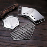 Maxbell Foldable BBQ Grill Barbecue Charcoal Stove Cooking Yard Stainless Steel Wire