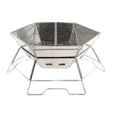 Maxbell Foldable BBQ Grill Barbecue Charcoal Stove Cooking Yard Stainless Steel Wire