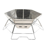 Maxbell Foldable BBQ Grill Barbecue Charcoal Stove Cooking Yard Stainless Steel Wire