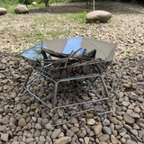 Maxbell Foldable BBQ Grill Barbecue Charcoal Stove Cooking Yard Stainless Steel Wire