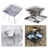 Maxbell Charcoal Grill Barbecue Stove Durable Folding BBQ Grill for Party Without Tray