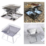 Maxbell Charcoal Grill Barbecue Stove Durable Folding BBQ Grill for Party Without Tray