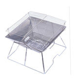 Maxbell Charcoal Grill Barbecue Stove Durable Folding BBQ Grill for Party Without Tray
