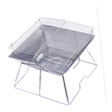Maxbell Charcoal Grill Barbecue Stove Durable Folding BBQ Grill for Party Without Tray