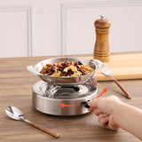 Maxbell Portable Spirit Burner Stable Alcohol Stove for Household Backpacking Hiking Silver