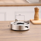 Maxbell Portable Spirit Burner Stable Alcohol Stove for Household Backpacking Hiking Silver