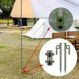 Maxbell Outdoor Awning Rod Holder Canopy Rod Holder for Picnic Canopy Traveling Green