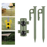 Maxbell Outdoor Awning Rod Holder Canopy Rod Holder for Picnic Canopy Traveling Green