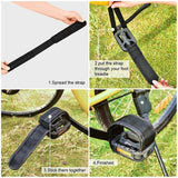 Maxbell Bike Pedal Straps Belt Universal for Fixed Gear Stationary Exercise Bike 2 Pieces