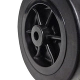Maxbell Smooth 4" Collapsible Wagon Wheel Replace Rubber Tire for Garden Picnic Cart