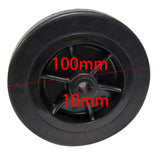 Maxbell Smooth 4" Collapsible Wagon Wheel Replace Rubber Tire for Garden Picnic Cart