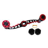 Maxbell Fishing Reel Handle DIY Accessories Control Easily Professional Efficient Black Red