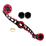 Maxbell Fishing Reel Handle DIY Accessories Control Easily Professional Efficient Black Red