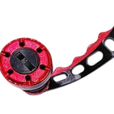 Maxbell Fishing Reel Handle DIY Accessories Control Easily Professional Efficient Black Red