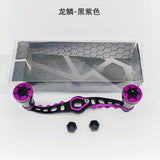 Maxbell Fishing Reel Handle DIY Accessories Control Easily Professional Efficient Black Purple