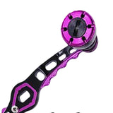 Maxbell Fishing Reel Handle DIY Accessories Control Easily Professional Efficient Black Purple