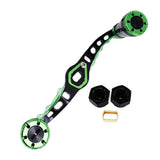Maxbell Fishing Reel Handle DIY Accessories Control Easily Professional Efficient Black Green