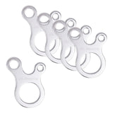 Maxbell AntiSlip Tightening Buckles 3 Hole Accessories Outdoor Activity Hiking Argent 5pcs