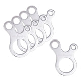 Maxbell AntiSlip Tightening Buckles 3 Hole Accessories Outdoor Activity Hiking Argent 5pcs