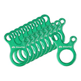Maxbell AntiSlip Tightening Buckles 3 Hole Accessories Outdoor Activity Hiking Green 10pcs