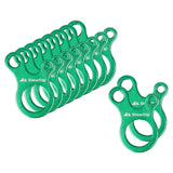 Maxbell AntiSlip Tightening Buckles 3 Hole Accessories Outdoor Activity Hiking Green 10pcs