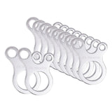 Maxbell AntiSlip Tightening Buckles 3 Hole Accessories Outdoor Activity Hiking Argent 10pcs