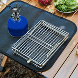 Maxbell Camping Grill Folding Barbecue Net Stainless Steel for Outdoor Patio Hiking