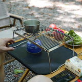 Maxbell Camping Grill Folding Barbecue Net Stainless Steel for Outdoor Patio Hiking