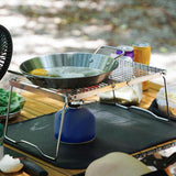 Maxbell Camping Grill Folding Barbecue Net Stainless Steel for Outdoor Patio Hiking