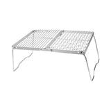 Maxbell Camping Grill Folding Barbecue Net Stainless Steel for Outdoor Patio Hiking