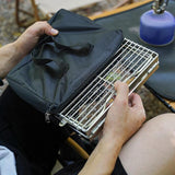 Maxbell Camping Grill Folding Barbecue Net Stainless Steel for Outdoor Patio Hiking