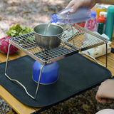 Maxbell Camping Grill Folding Barbecue Net Stainless Steel for Outdoor Patio Hiking