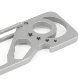 Maxbell 3 in 1 Keychains Multitool Charms Titanium Alloy for Camping Backpacking