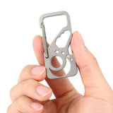 Maxbell 3 in 1 Keychains Multitool Charms Titanium Alloy for Camping Backpacking