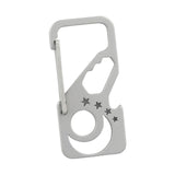 Maxbell 3 in 1 Keychains Multitool Charms Titanium Alloy for Camping Backpacking