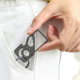 Maxbell 3 in 1 Keychains Multitool Charms Titanium Alloy for Camping Backpacking