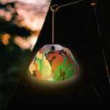 Maxbell Round Camping Lampshade Equipment Light Cover Office Desk Decoration Green