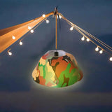 Maxbell Round Camping Lampshade Equipment Light Cover Office Desk Decoration Green