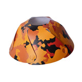 Maxbell Round Camping Lampshade Equipment Light Cover Office Desk Decoration Orange