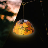 Maxbell Round Camping Lampshade Equipment Light Cover Office Desk Decoration Orange