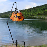 Maxbell Round Camping Lampshade Equipment Light Cover Office Desk Decoration Orange