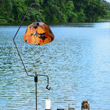 Maxbell Round Camping Lampshade Equipment Light Cover Office Desk Decoration Orange